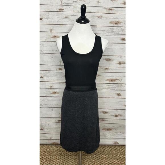 Banana Republic corpcore black sleeveless wool-blend sheath dress Size 0 - Picture 1 of 6